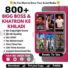800+ Bigg Boss / Khatron Ke Khiladi Reels Bundle