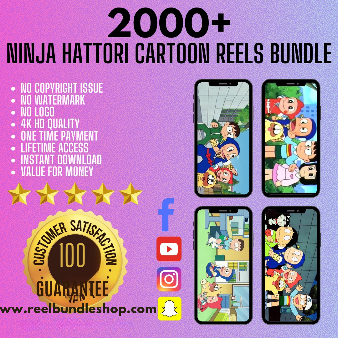 2000+ Ninja Hattori Reels Bundle
