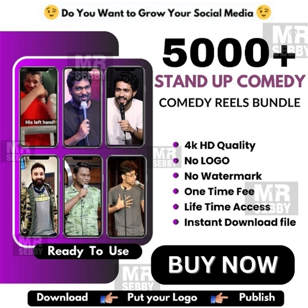 5000+ Stand Up Comedy Reels Bundle