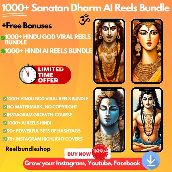 1000+ Sanatan Dharm Reels Bundle