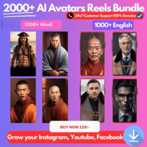 2000+ AI Avatars Motivational Reels Bundle