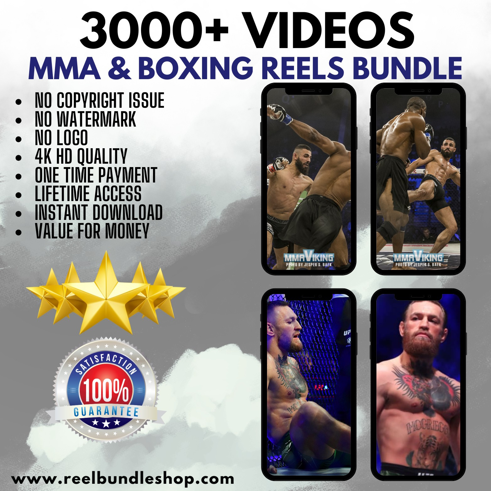 3000+ MMA & BOXING REELS BUNDLE