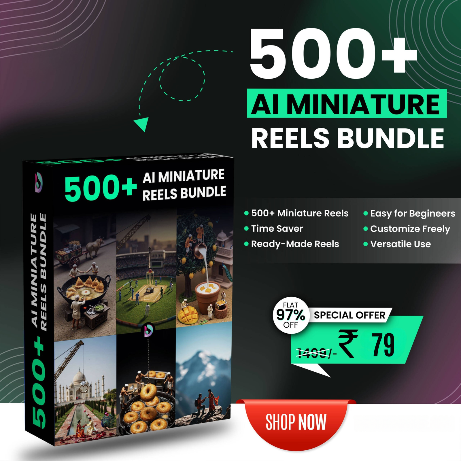 500+Ai Miniature Reels Bundle