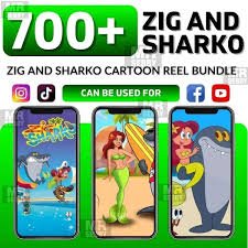 700+ Zig And Sharko Cartoon Reels Bundle