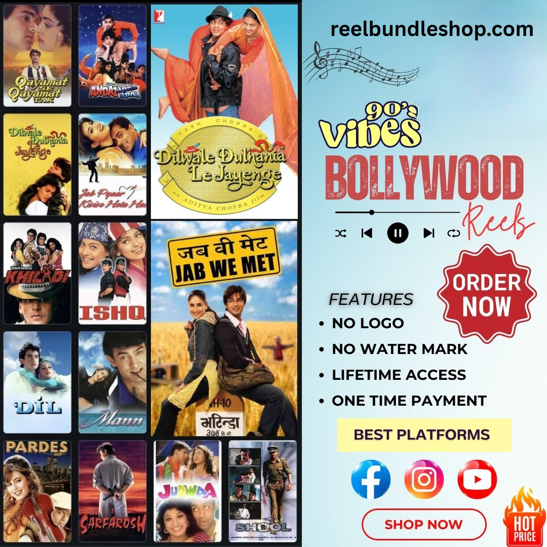 Bollywood 90s Songs Reels