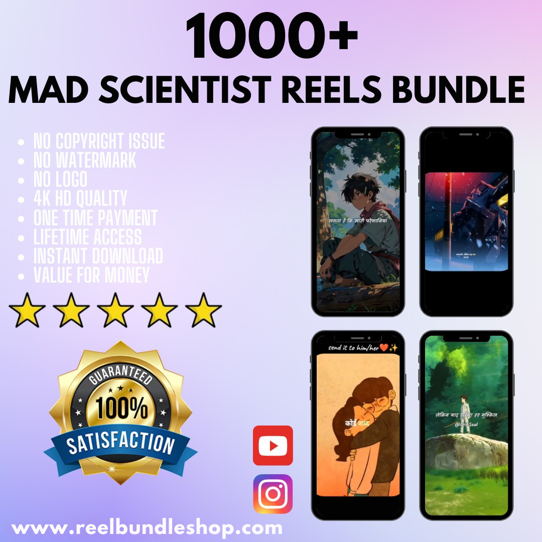 1000+ MAD SCIENTIST REELS BUNDLE